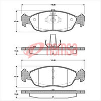 FARGO FRONT BRAKE PADS CITROEN PEUGEOT R 306 93- (159.0) DB1339F