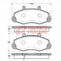 FARGO FRONT BRAKE PADS FORD TRANSIT 80-120 91- DB1340F