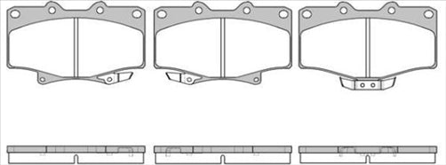 PROSELECT FRONT BRAKE PADS - TOYOTA HILUX VZN130 V6 CERAMIC 93-97