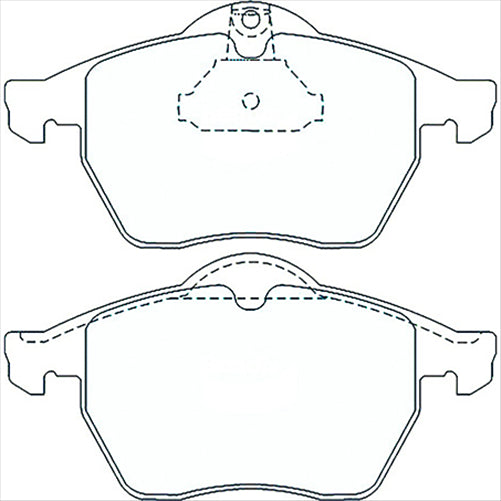 PROSELECT FRONT BRAKE PADS - HOLDEN VECTRA CERAMIC 96-03