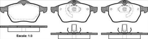 PROSELECT FRONT BRAKE PADS - HOLDEN VECTRA CERAMIC 96-03