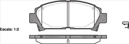 PROSELECT FRONT BRAKE PADS - TOYOTA MR2 TURBO CERAMIC 94-01