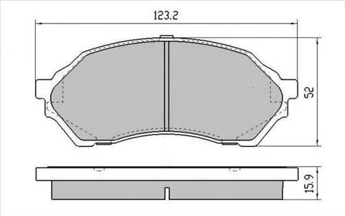 PROSELECT FRONT DISC BRAKE PADS - FORD/MAZDA 323 BJ CERAMIC 98-04