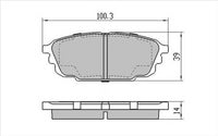 PROSELECT REAR BRAKE PADS - FORD MAZDA 323 BJ CERAMIC 98-04