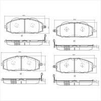 FARGO FRONT BRAKE PADS NISSAN PATROL 4X4 98- DB1361F