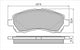 PROSELECT FRONT DISC BRAKE PADS - SUBARU IMPREZA CERAMIC 96-99