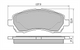 Bendix FRONT DISC BRAKE PADS - SUBARU IMPREZA 96-98