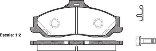 FRONT DISC BRAKE PADS - MAZDA B SERIES B2500, B2600 4WD 99- DB1366XP