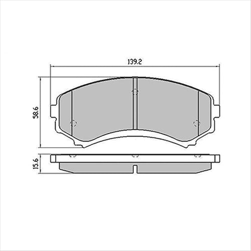 PROSELECT FRONT BRAKE PADS - MASDA MPV CERAMIC 91-