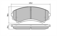 XP FRONT DISC BRAKE PADS - MITSUBISHI PAJERO 00-
