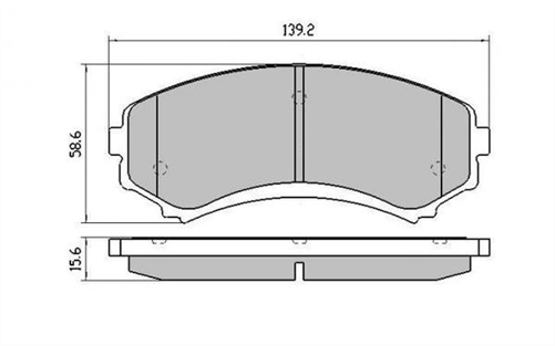 FRONT DISC BRAKE PADS - MITSUBISHI PAJERO 00- DB1388XP