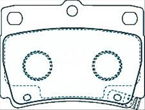 PROSELECT REAR DISC BRAKE PADS - MITSUBISHI CHALLENGER CERAMIC 98-
