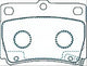 PROSELECT REAR DISC BRAKE PADS - MITSUBISHI CHALLENGER CERAMIC 98-