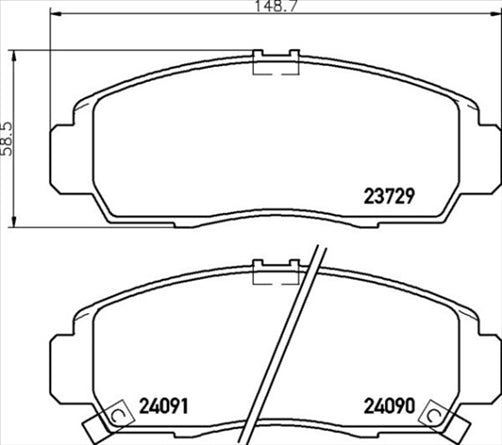 Remsa DB1393 UC FRONT DISC BRAKE PADS - HONDA ODYSSEY 00-03