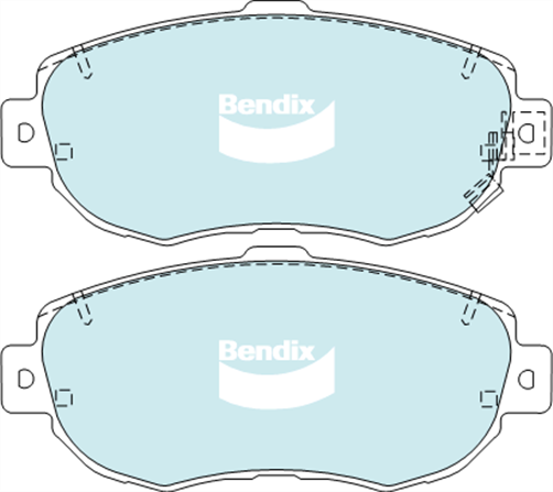 Bendix FRONT DISC BRAKE PADS - TOYOTA LEXUS GS4# 98-