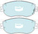 Bendix FRONT DISC BRAKE PADS - TOYOTA LEXUS GS4# 98-