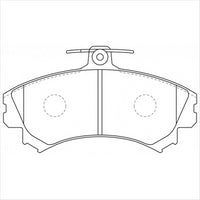 PROSELECT FRONT BRAKE PADS - MITSUBISHI COLT CERAMIC 06-08