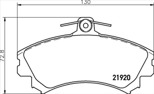 DB1402 UC FRONT DISC BRAKE PADS - MITSUBISHI COLT 06-08 059002UC