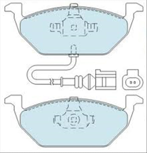 PROSELECT FRONT DISC BRAKE PADS - AUDI/VW A2 A4 CERAMIC