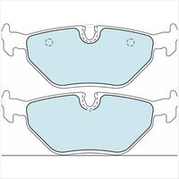 FARGO REAR BRAKE PADS BMW E36 E46 98- (270.0) DB1415F