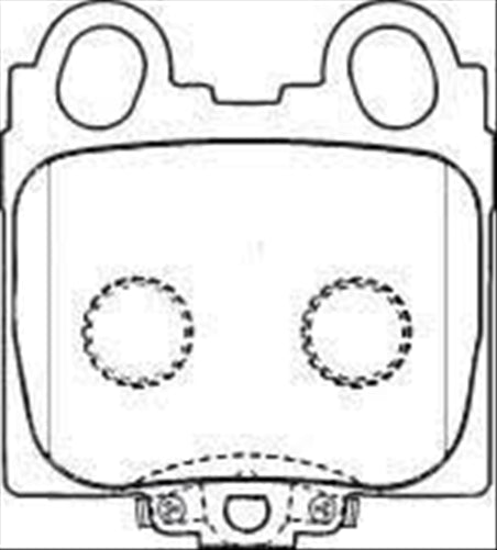 PROSELECT REAR DISC BRAKE PADS - TOYOTA CRESSIDA GX,JZX 01-04