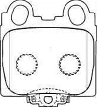 PROSELECT REAR DISC BRAKE PADS - TOYOTA CRESSIDA GX,JZX 01-04