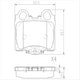 FARGO REAR BRAKE PADS LEXUS IS200 (774.0) DB1416F