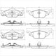 FARGO FRONT BRAKE PADS HOLDEN ASTRA TS CD 98- (266.0) DB1424F