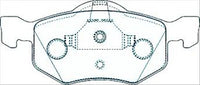 XP FRONT DISC BRAKE PADS -  FORD / MAZDA ESCAPE , TRIBUTE