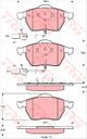 FARGO FRONT BRAKE PADS AUDI / VOLKSWAGEN A6 97- (323.0) 188.3 DB1427FP