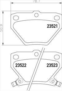 PROSELECT REAR DISC BRAKE PADS - TOYOTA COROLLA  ZZE122R  CERAMIC 01-