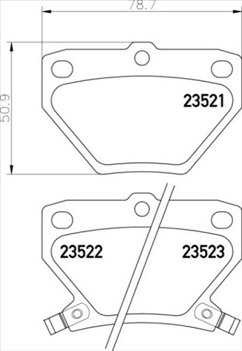 REAR DISC BRAKE PADS - TOYOTA COROLLA  ZZE122R  CERAMIC 01- DB1429PS