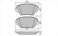 XP FRONT DISC BRAKE PADS - TOYOTA RAV 4  ACA2#  00-06