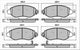 PROSELECT FRONT DISC BRAKE PADS - FORD TRANSIT RWD CERAMIC 00-06
