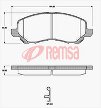 Remsa DB1441 UC FRONT DISC BRAKE PADS - MITSUBISHI GALANT EA3W,EC3W 01-