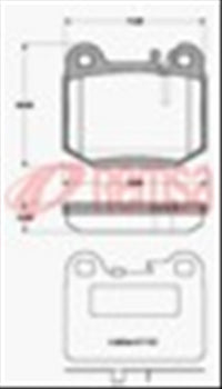 Remsa REAR DISC BRAKE PADS - MERCEDES BENZ M CLASS 98-05 DB1461 E