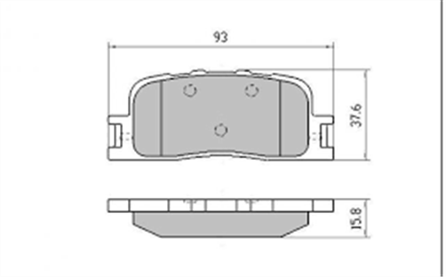 "REAR DISC BRAKE PADS - SUITS TOYOTA CAMRY ACV30 , MCV30 , ACV35 DB1463XP"
