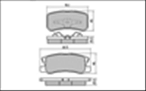 PROSELECT REAR DISC BRAKE PADS - MITSUBISHI PAJERO CERAMIC 00-