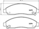 PROSELECT FRONT DISC BRAKE PADS - ISUZU D-MAX CERAMIC 02-08