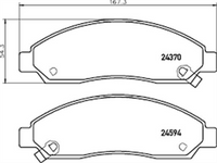 XP FRONT DISC BRAKE PADS - ISUZU D-MAX 02-08