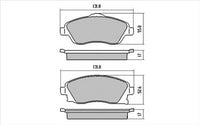 XP FRONT DISC BRAKE PADS - HOLDEN COMBO 01-11