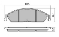 XP FRONT DISC BRAKE PADS - FORD FALCON BA , FG  02-