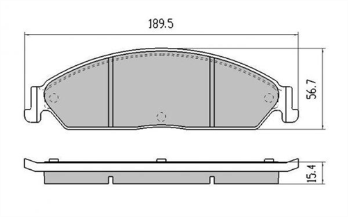 FRONT DISC BRAKE PADS - FORD FALCON BA , FG  02- DB1473XP