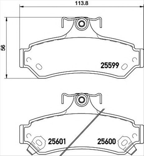XP REAR DISC BRAKE PADS - TOYOTA CAMRY ACV3# , ACV40 02-11