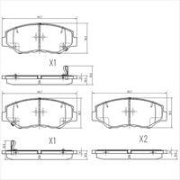 FARGO FRONT BRAKE PADS HONDA CRV 2002- DB1481F