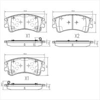 FARGO FRONT BRAKE PADS MAZDA 6 ATENZA 02- (492.0) DB1484FP