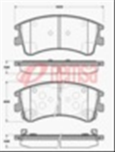 Remsa DB1484 E FRONT DISC BRAKE PADS - MAZDA MAZDA 6 GY 02-06