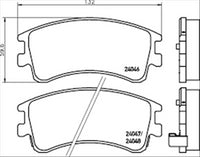 PROSELECT FRONT BRAKE PADS - MAZDA 6 GY CERAMIC 02 06