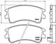 PROSELECT FRONT BRAKE PADS - MAZDA 6 GY CERAMIC 02 06