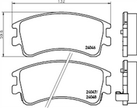 XP FRONT DISC BRAKE PADS - MAZDA MAZDA 6 GY 02-06